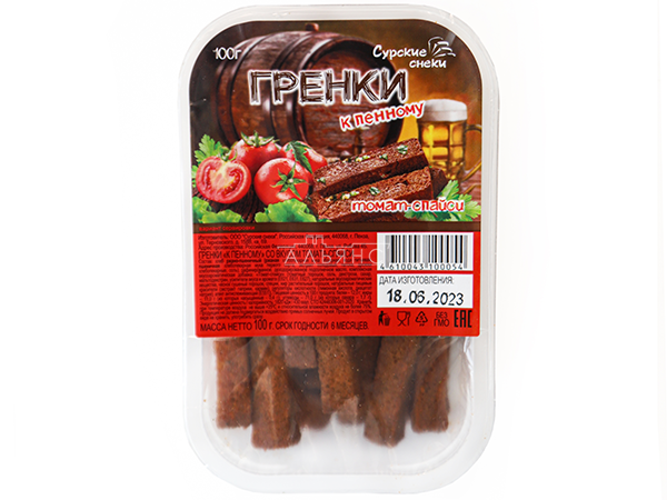 Сурские гренки Томат спайси (100 гр) в Егорьевске