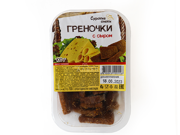 Сурские гренки со вкусом Сыра (100 гр) в Егорьевске