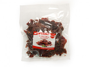 Арахис со вкусом паприки: Говядина вяленая (строганина)