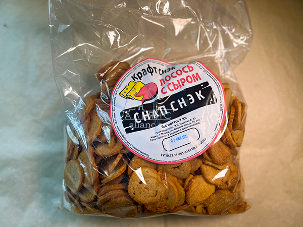 Снапсы ПШЕНИЧНЫЕ "Лосось с сыром" в Егорьевске