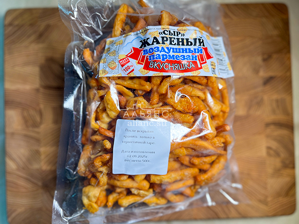 Жареный сыр "ВКУСНЯШКА" со вкусом пармезан (500 гр) в Егорьевске