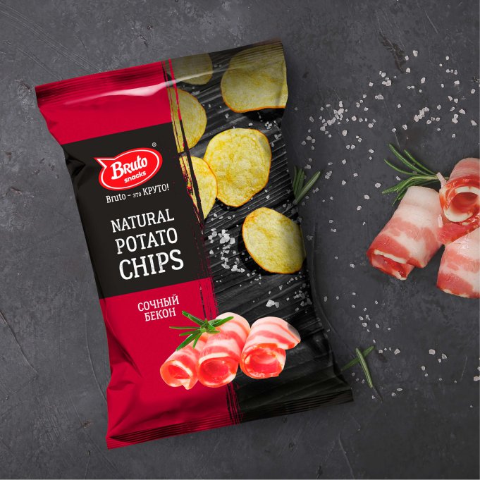 Картофель «Бруто» со вкусом бекона 70 гр. в Егорьевске
